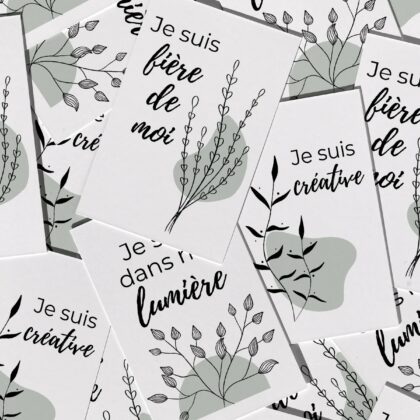 Cartes affirmations de soi