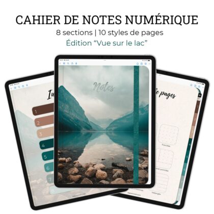 Cahier notes Lac
